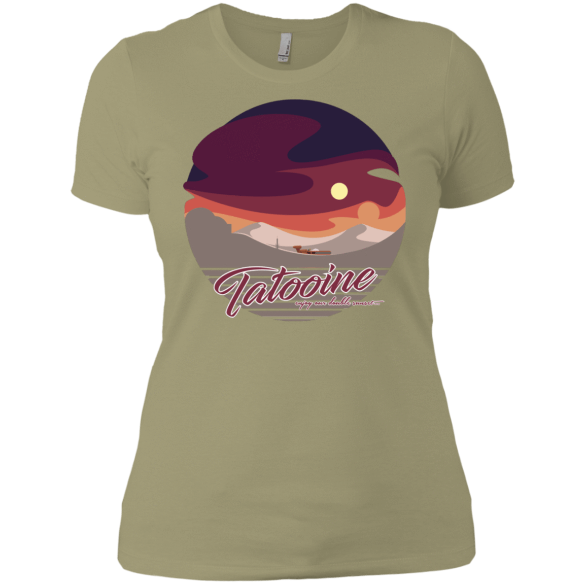 T-Shirts Light Olive / X-Small Enjoy Our Double Sunset Women's Premium T-Shirt