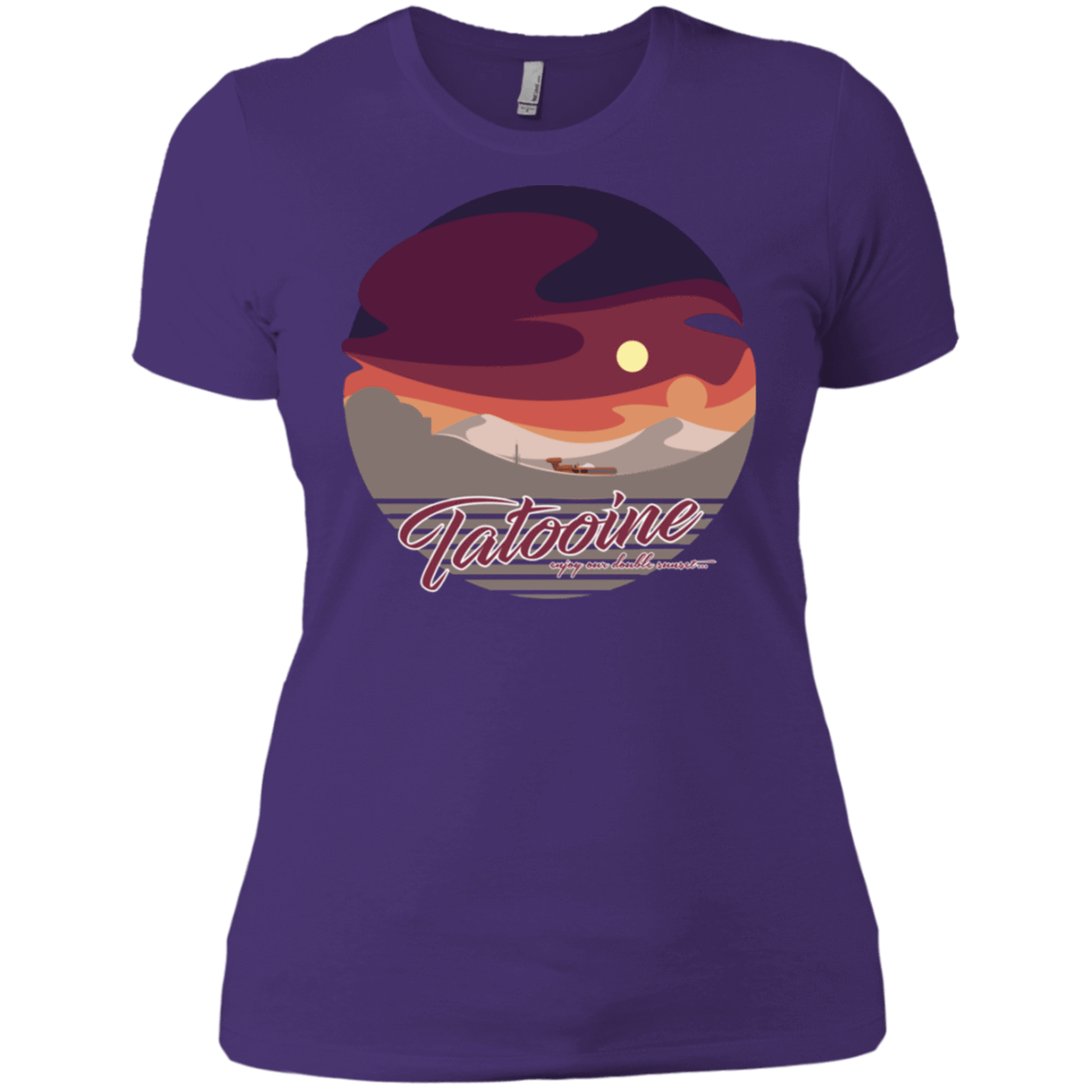 T-Shirts Purple Rush/ / X-Small Enjoy Our Double Sunset Women's Premium T-Shirt