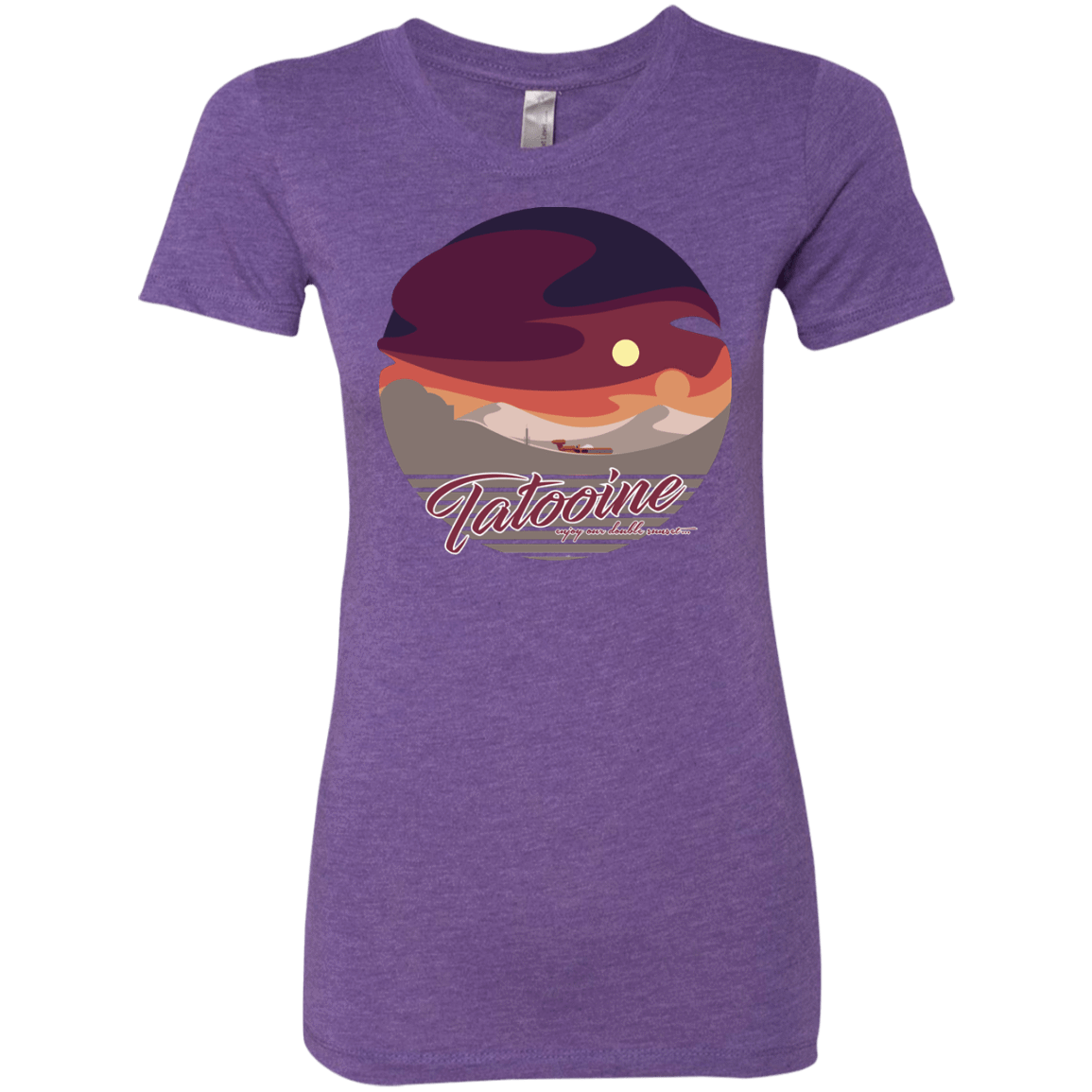 T-Shirts Purple Rush / S Enjoy Our Double Sunset Women's Triblend T-Shirt