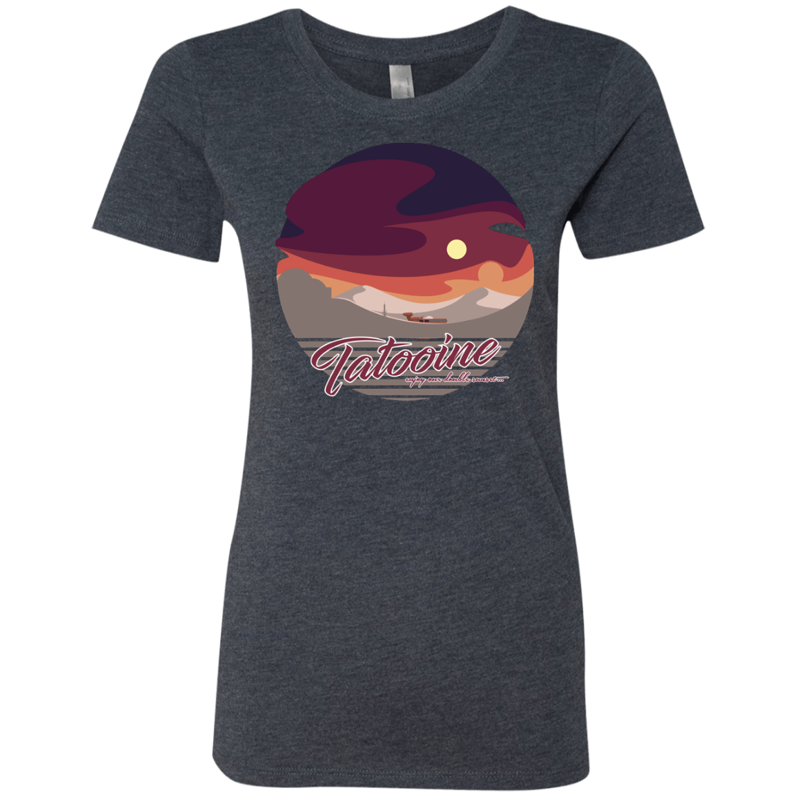 T-Shirts Vintage Navy / S Enjoy Our Double Sunset Women's Triblend T-Shirt