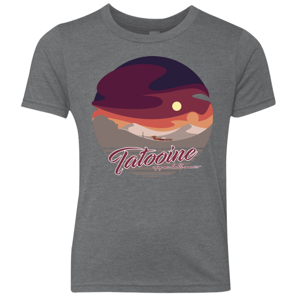 Enjoy Our Double Sunset Youth Triblend T-Shirt