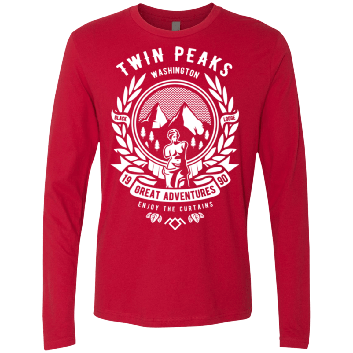 T-Shirts Red / Small ENJOY THE CURTAINS Men's Premium Long Sleeve