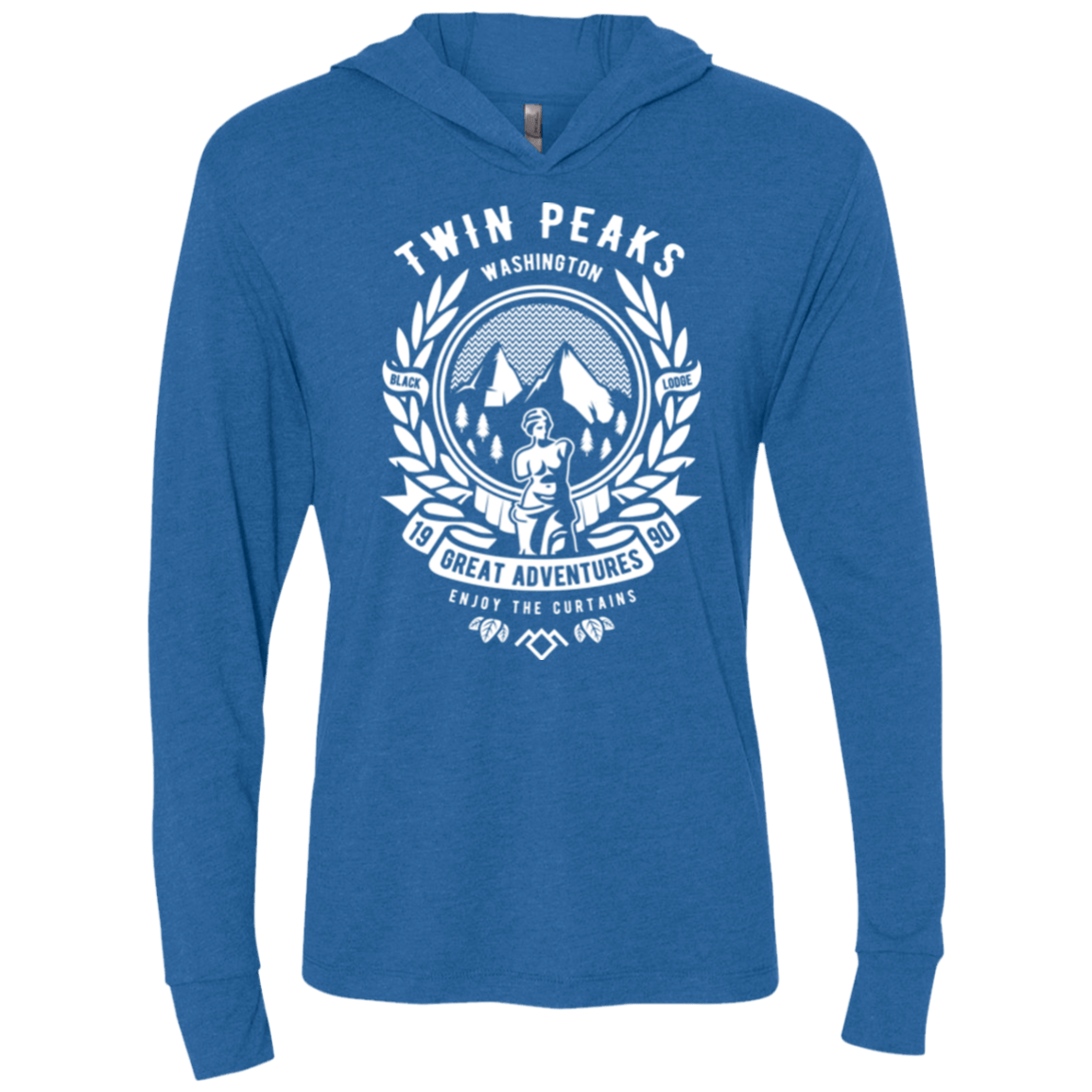 T-Shirts Vintage Royal / X-Small ENJOY THE CURTAINS Triblend Long Sleeve Hoodie Tee