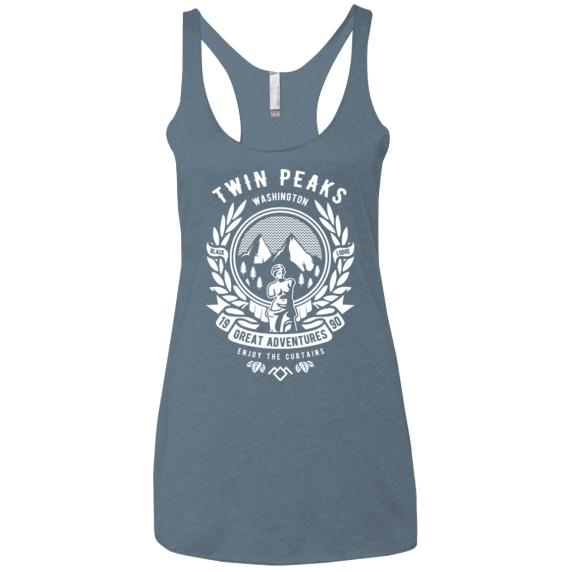 T-Shirts Indigo / X-Small ENJOY THE CURTAINS Women's Triblend Racerback Tank