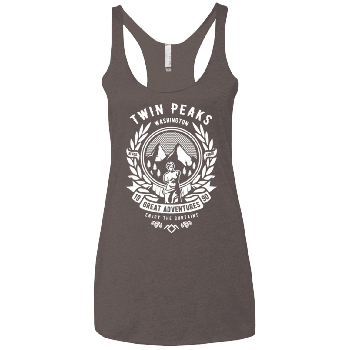 T-Shirts Macchiato / X-Small ENJOY THE CURTAINS Women's Triblend Racerback Tank