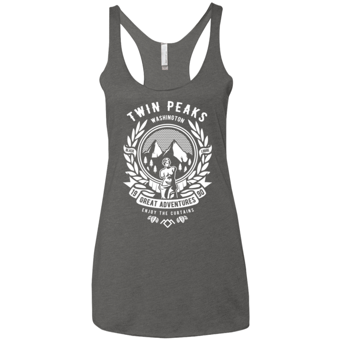 T-Shirts Premium Heather / X-Small ENJOY THE CURTAINS Women's Triblend Racerback Tank