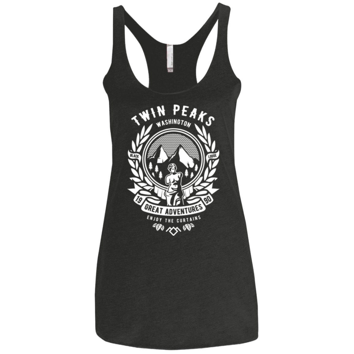 T-Shirts Vintage Black / X-Small ENJOY THE CURTAINS Women's Triblend Racerback Tank