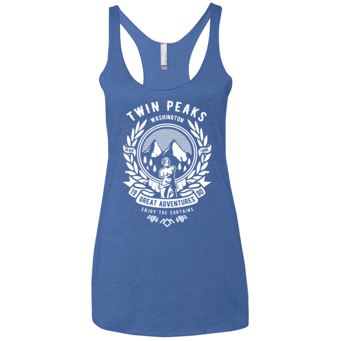 T-Shirts Vintage Royal / X-Small ENJOY THE CURTAINS Women's Triblend Racerback Tank