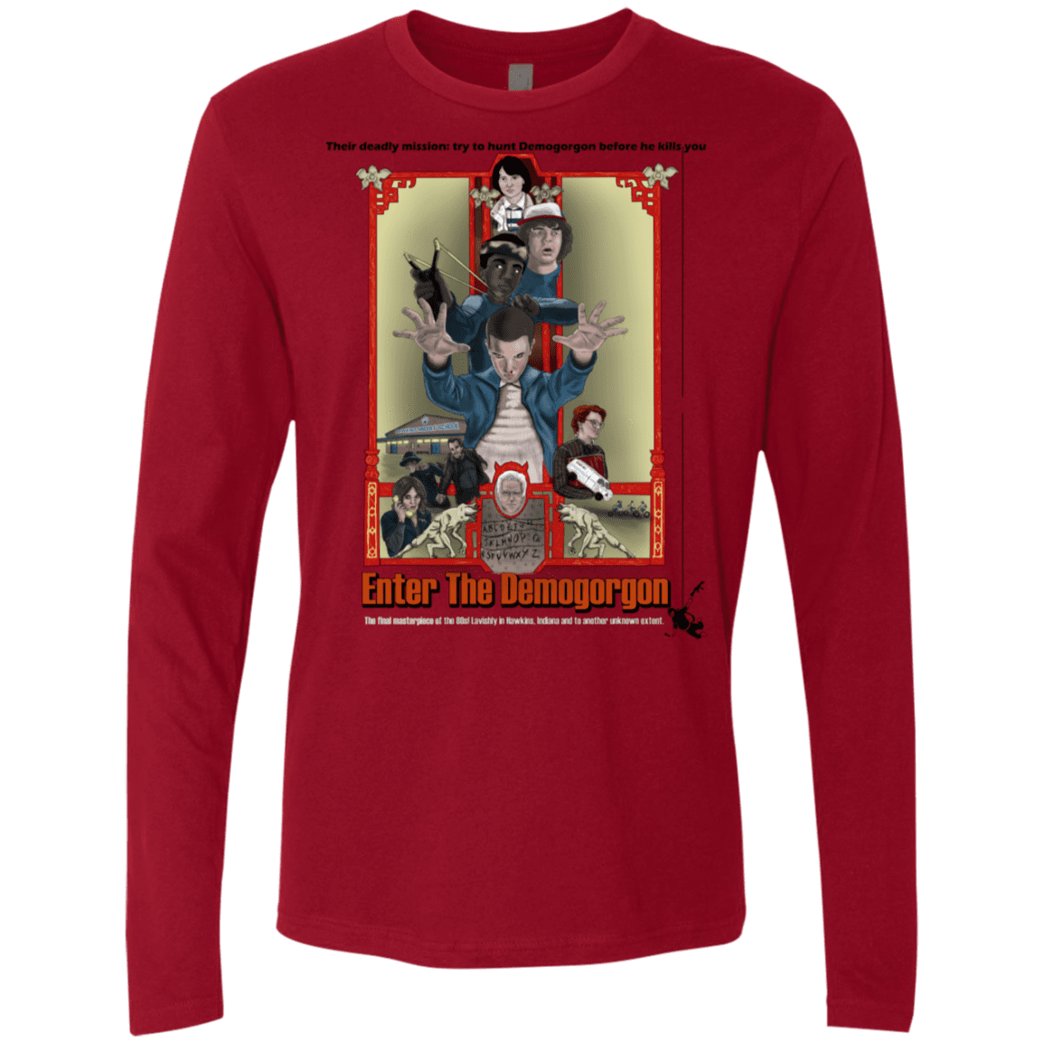 T-Shirts Cardinal / S Enter the Dragon Men's Premium Long Sleeve