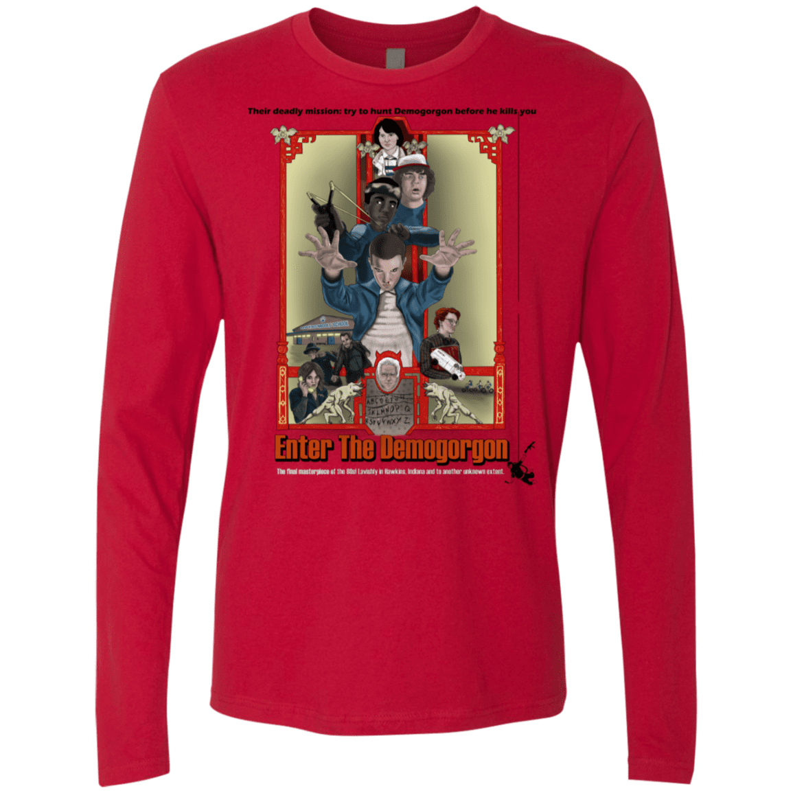 T-Shirts Red / S Enter the Dragon Men's Premium Long Sleeve