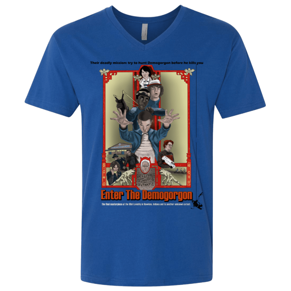 T-Shirts Royal / X-Small Enter the Dragon Men's Premium V-Neck