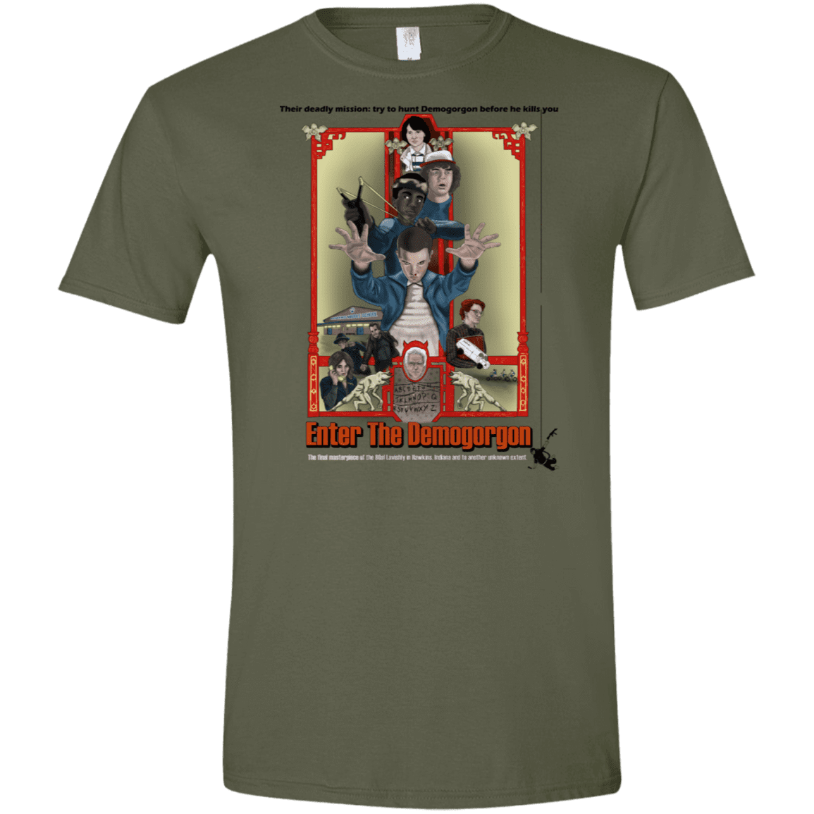T-Shirts Military Green / S Enter the Dragon Men's Semi-Fitted Softstyle