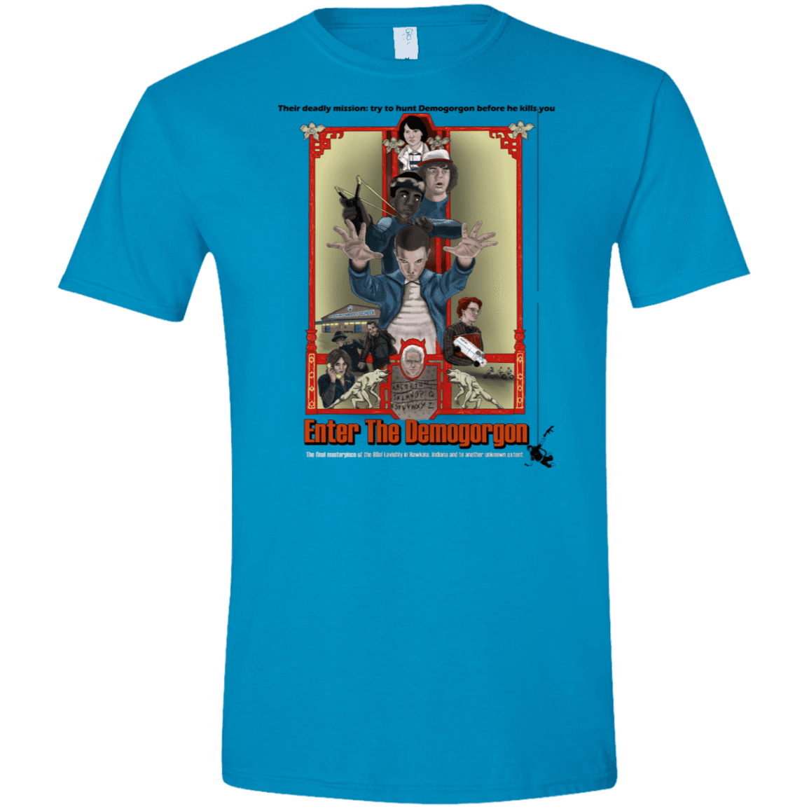 T-Shirts Sapphire / S Enter the Dragon Men's Semi-Fitted Softstyle