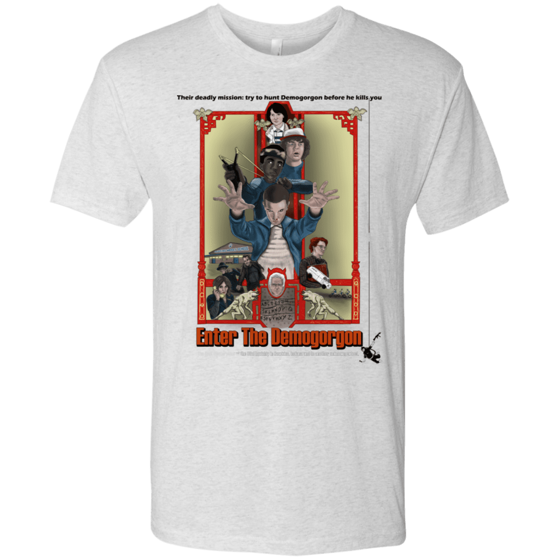 T-Shirts Heather White / S Enter the Dragon Men's Triblend T-Shirt