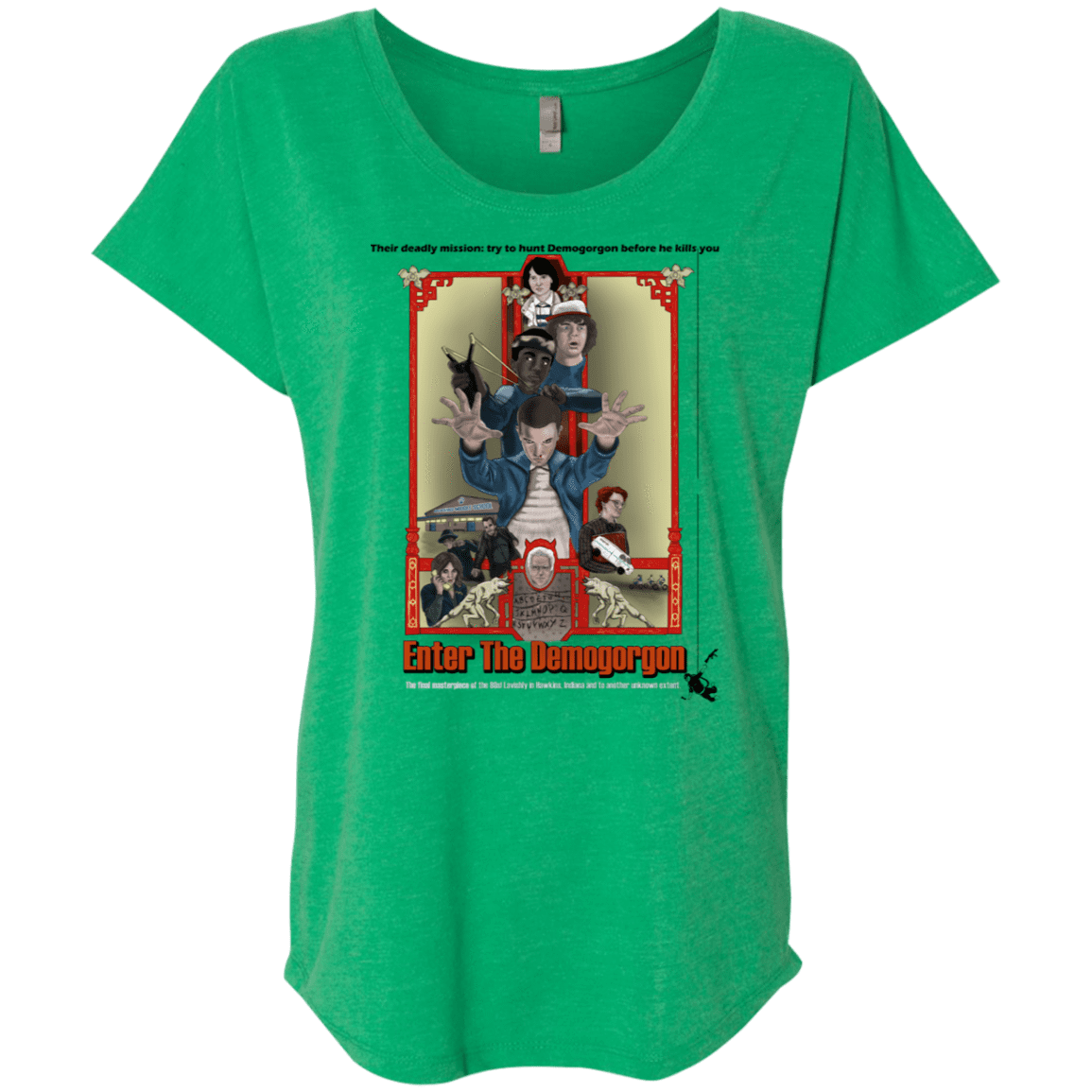 T-Shirts Envy / X-Small Enter the Dragon Triblend Dolman Sleeve