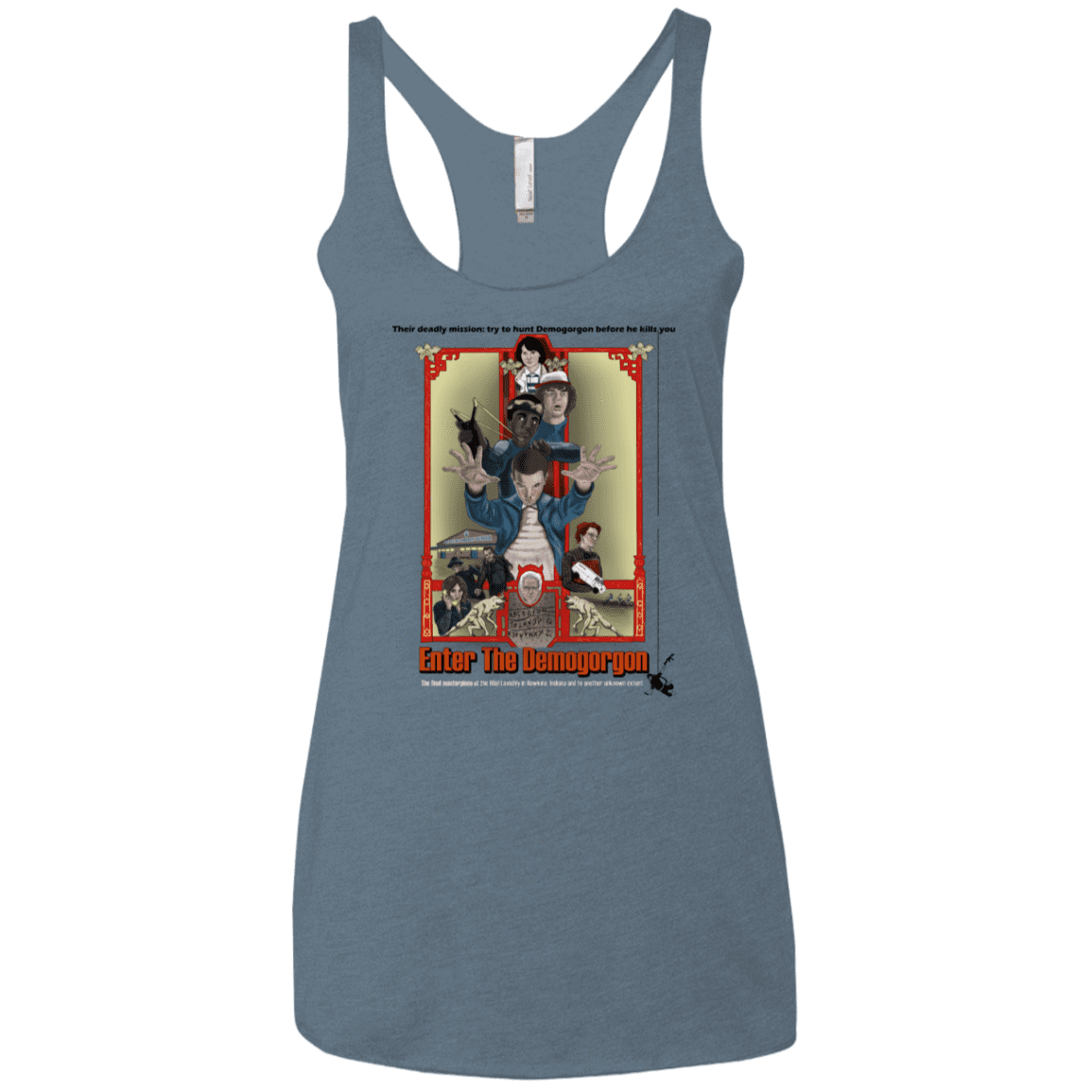 T-Shirts Indigo / X-Small Enter the Dragon Women's Triblend Racerback Tank