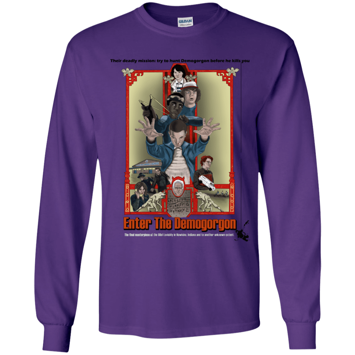 T-Shirts Purple / YS Enter the Dragon Youth Long Sleeve T-Shirt