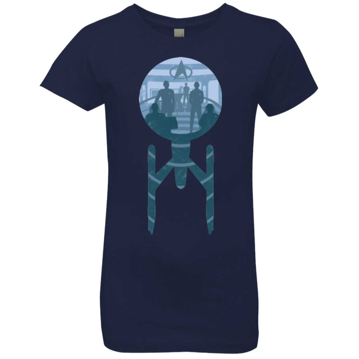 T-Shirts Midnight Navy / YXS Enterprise Crew Girls Premium T-Shirt