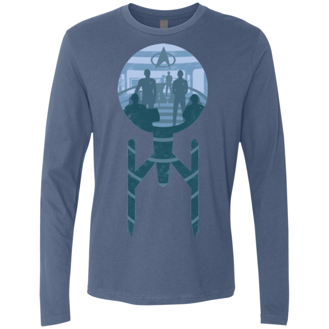 T-Shirts Indigo / Small Enterprise Crew Men's Premium Long Sleeve