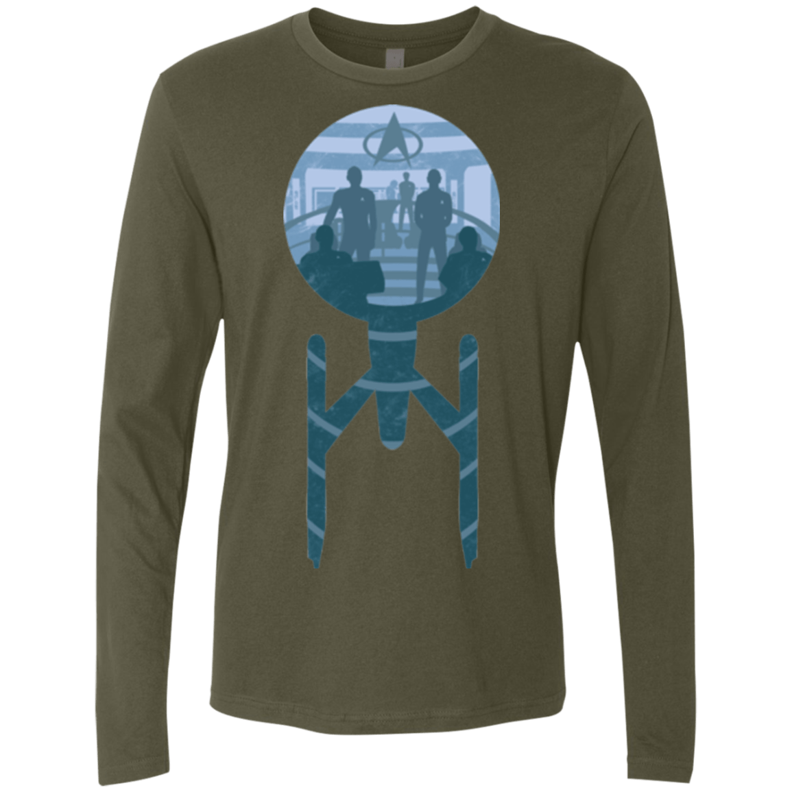 T-Shirts Military Green / Small Enterprise Crew Men's Premium Long Sleeve