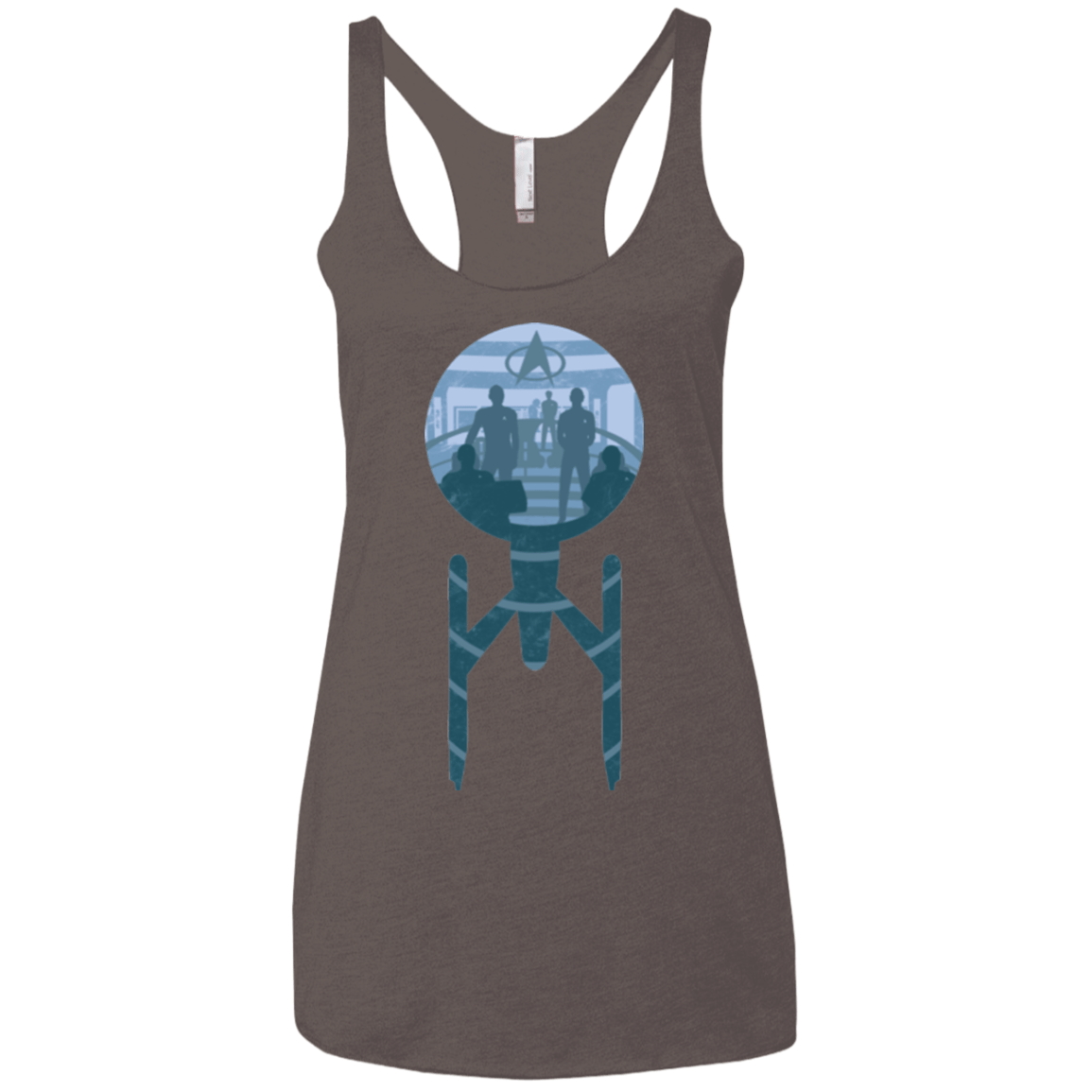 T-Shirts Macchiato / X-Small Enterprise Crew Women's Triblend Racerback Tank