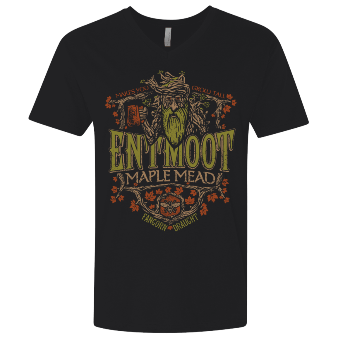 T-Shirts Black / X-Small Entmoot Maple Mead Men's Premium V-Neck