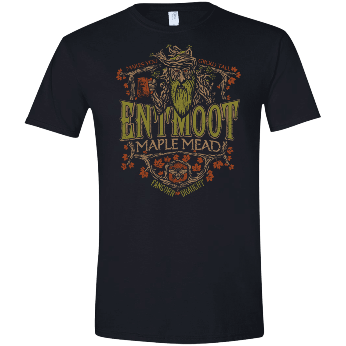 T-Shirts Black / X-Small Entmoot Maple Mead Men's Semi-Fitted Softstyle