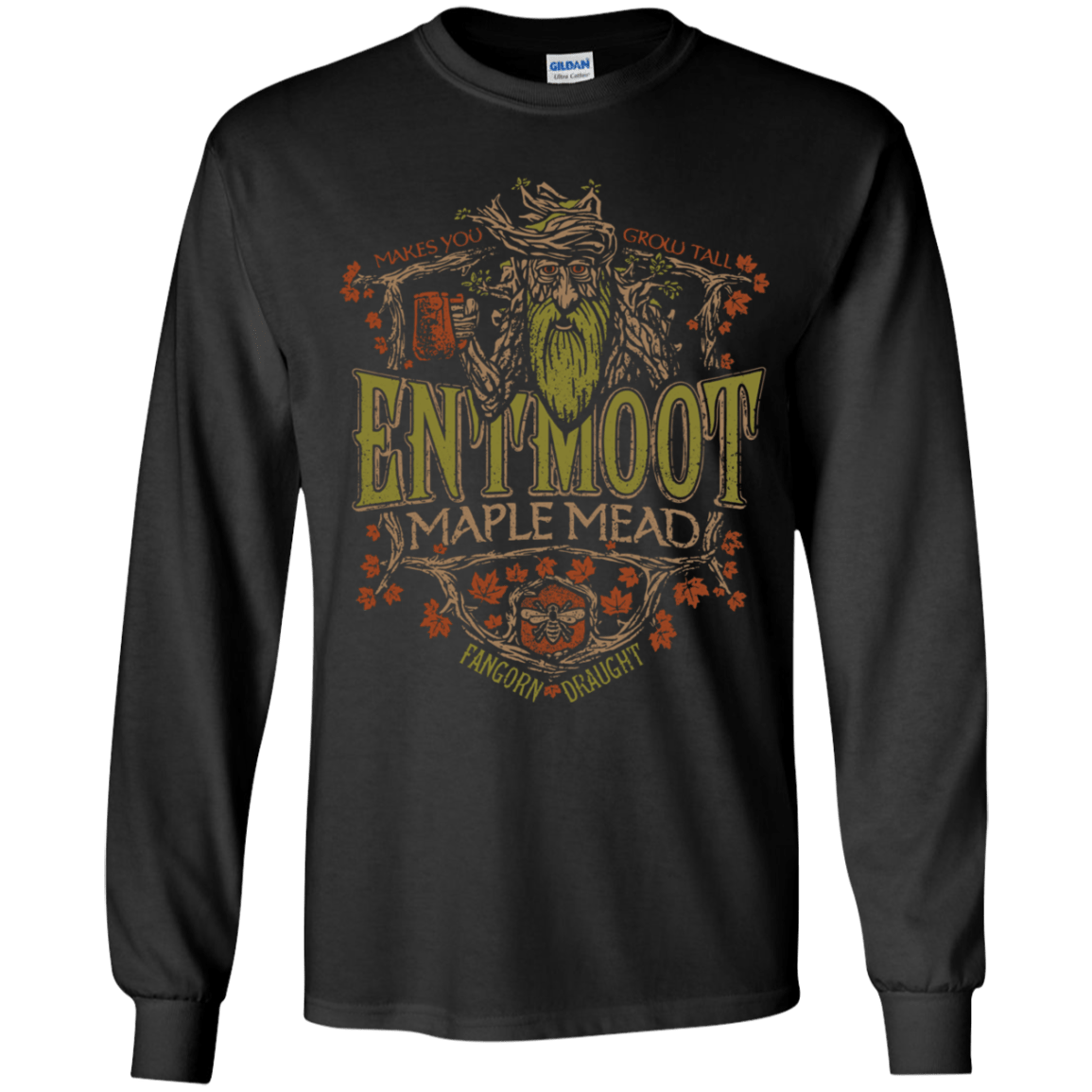T-Shirts Black / YS Entmoot Maple Mead Youth Long Sleeve T-Shirt