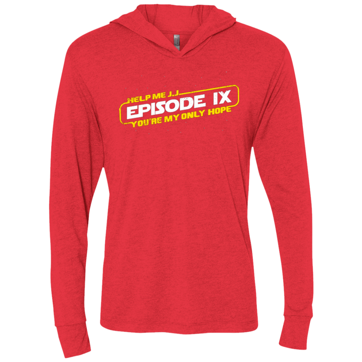 T-Shirts Vintage Red / X-Small Episode IX Triblend Long Sleeve Hoodie Tee