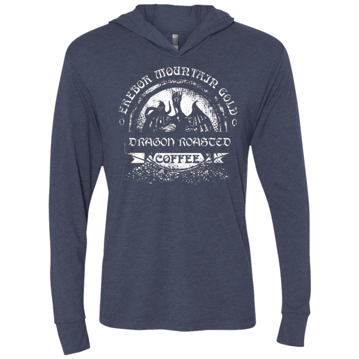 T-Shirts Vintage Navy / X-Small Erebor Coffee Triblend Long Sleeve Hoodie Tee