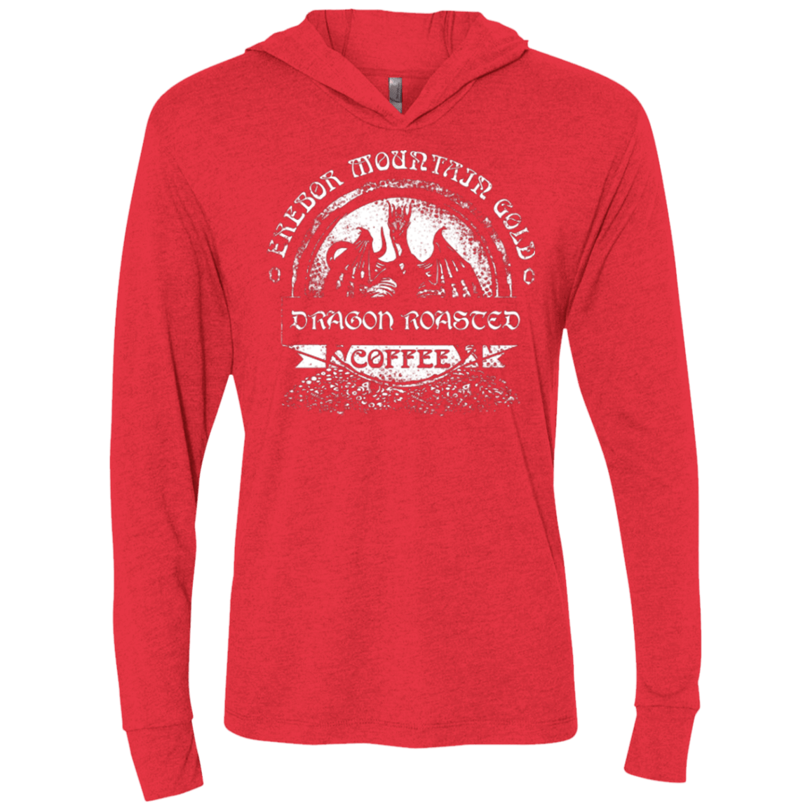 T-Shirts Vintage Red / X-Small Erebor Coffee Triblend Long Sleeve Hoodie Tee