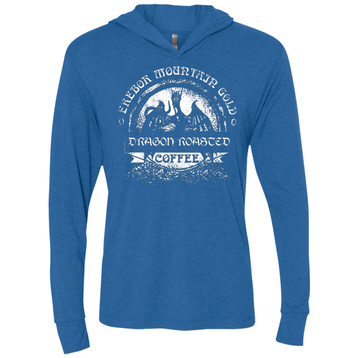 T-Shirts Vintage Royal / X-Small Erebor Coffee Triblend Long Sleeve Hoodie Tee