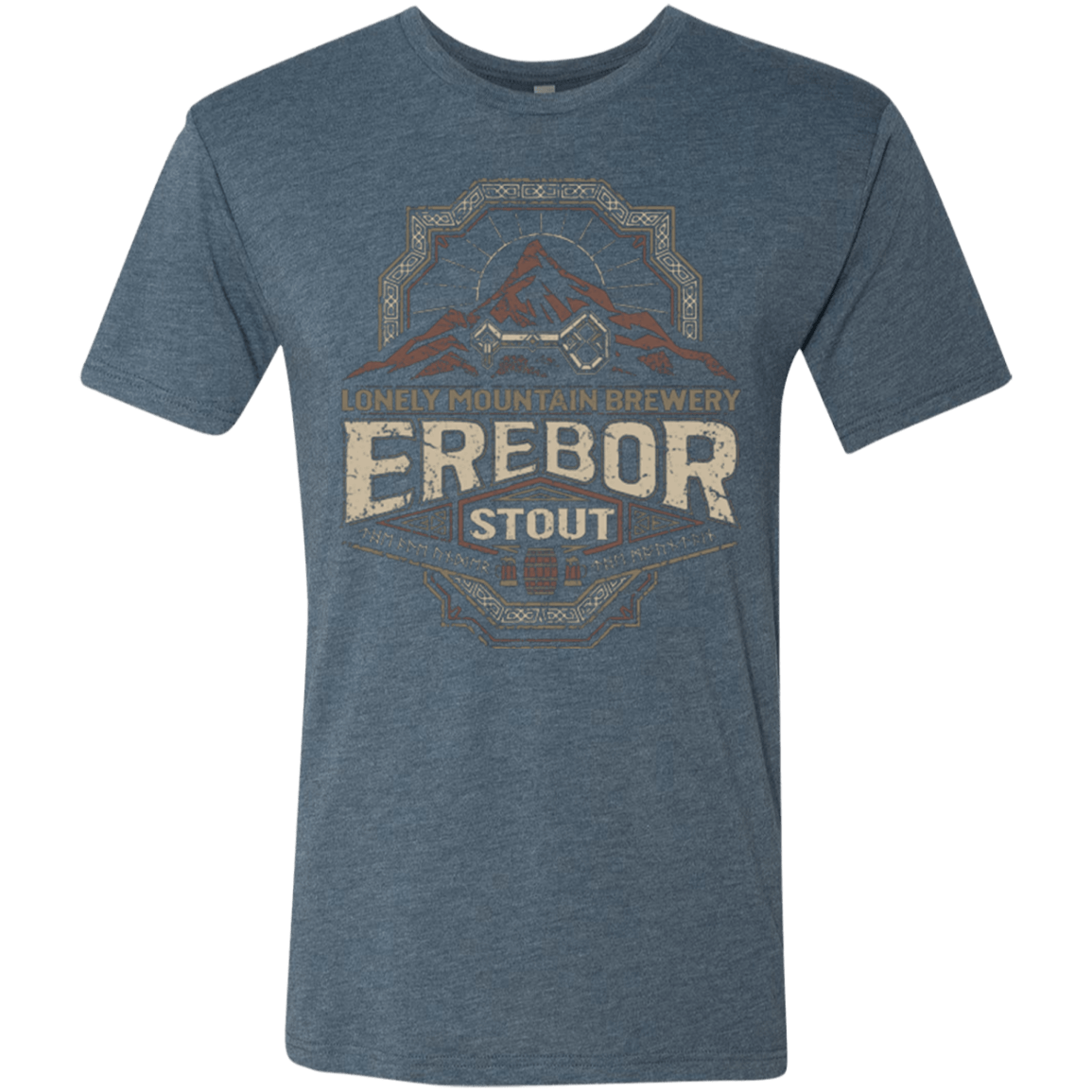 T-Shirts Indigo / Small Erebor Stout Men's Triblend T-Shirt