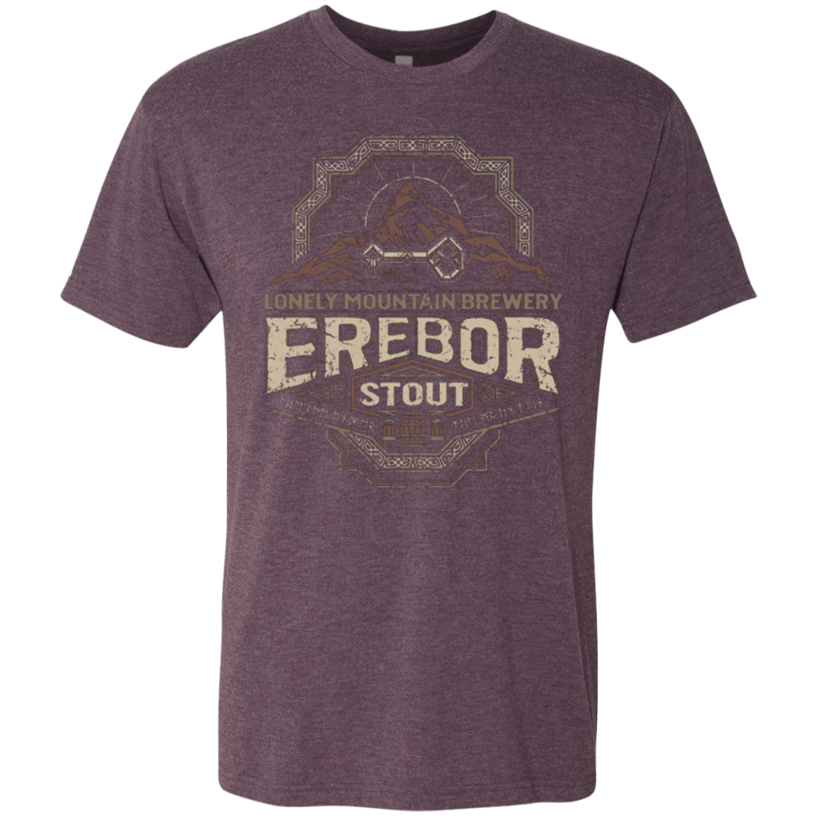 T-Shirts Vintage Purple / Small Erebor Stout Men's Triblend T-Shirt
