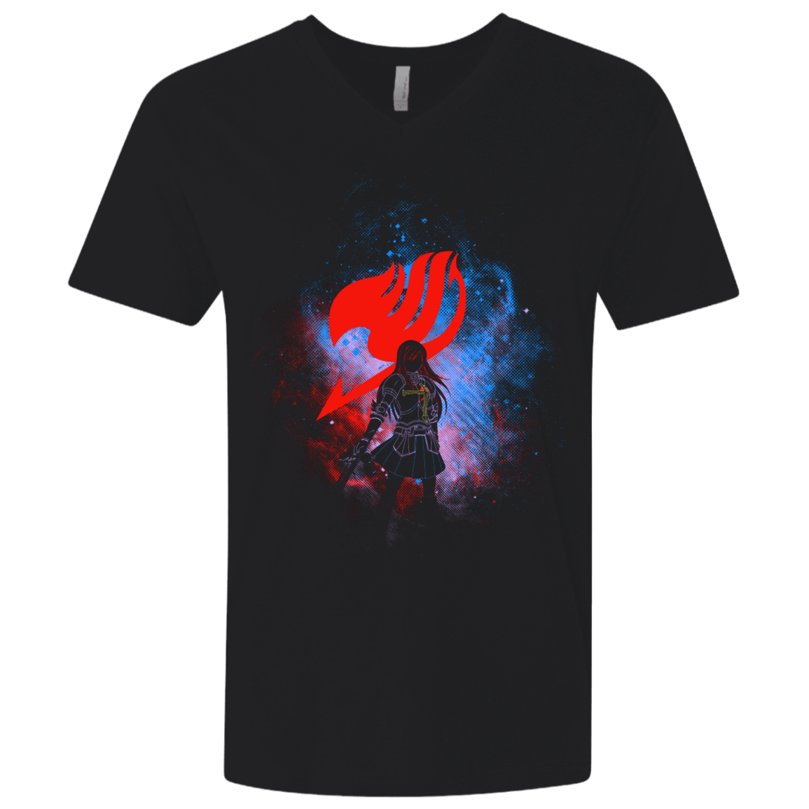 T-Shirts Black / X-Small ERZA ART Men's Premium V-Neck
