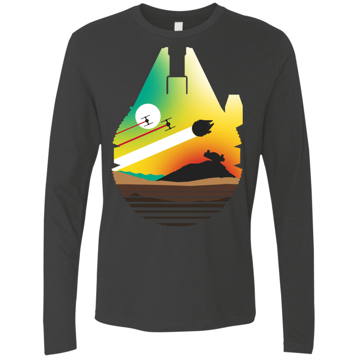 T-Shirts Heavy Metal / S Escape from Desert Planet Men's Premium Long Sleeve