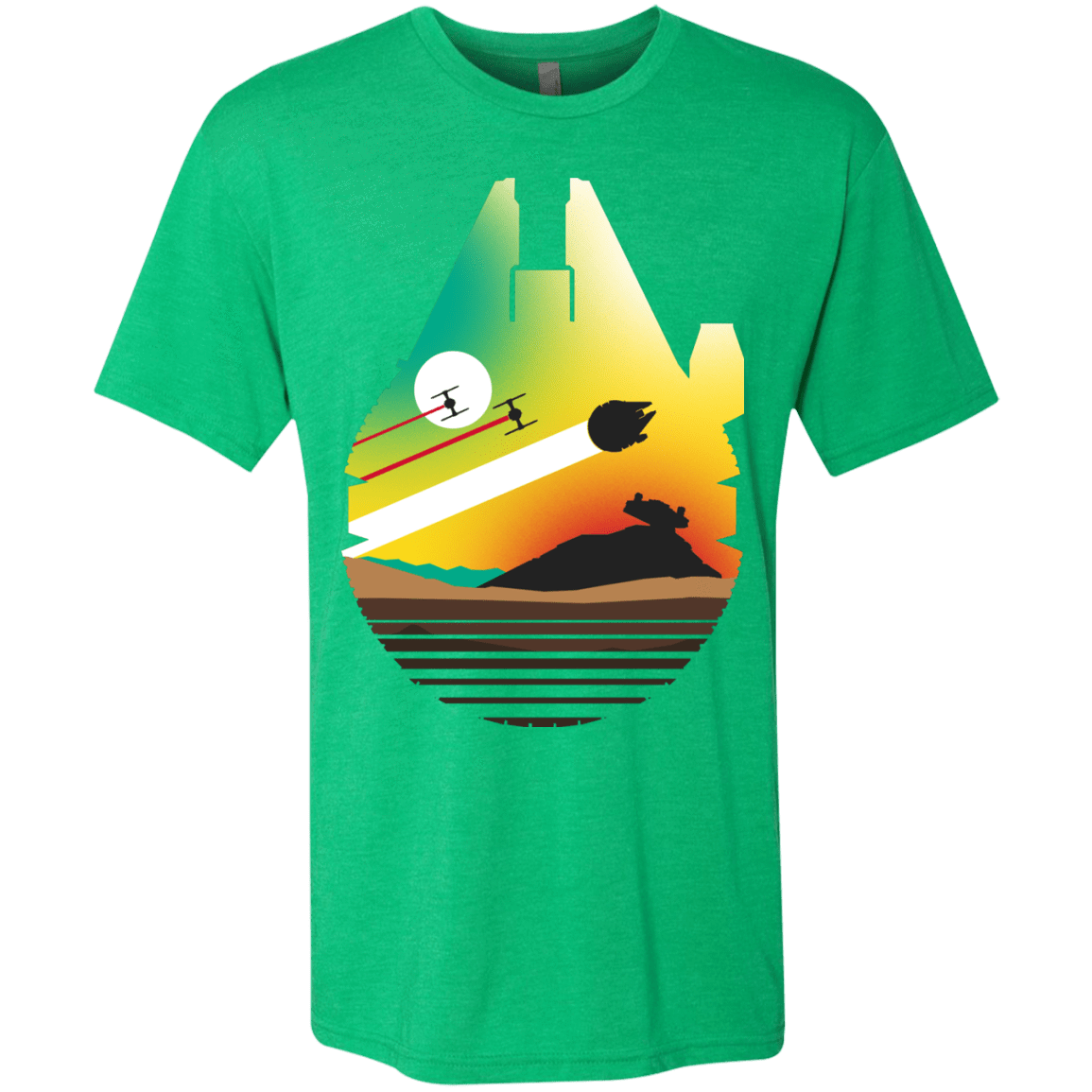 T-Shirts Envy / S Escape from Desert Planet Men's Triblend T-Shirt