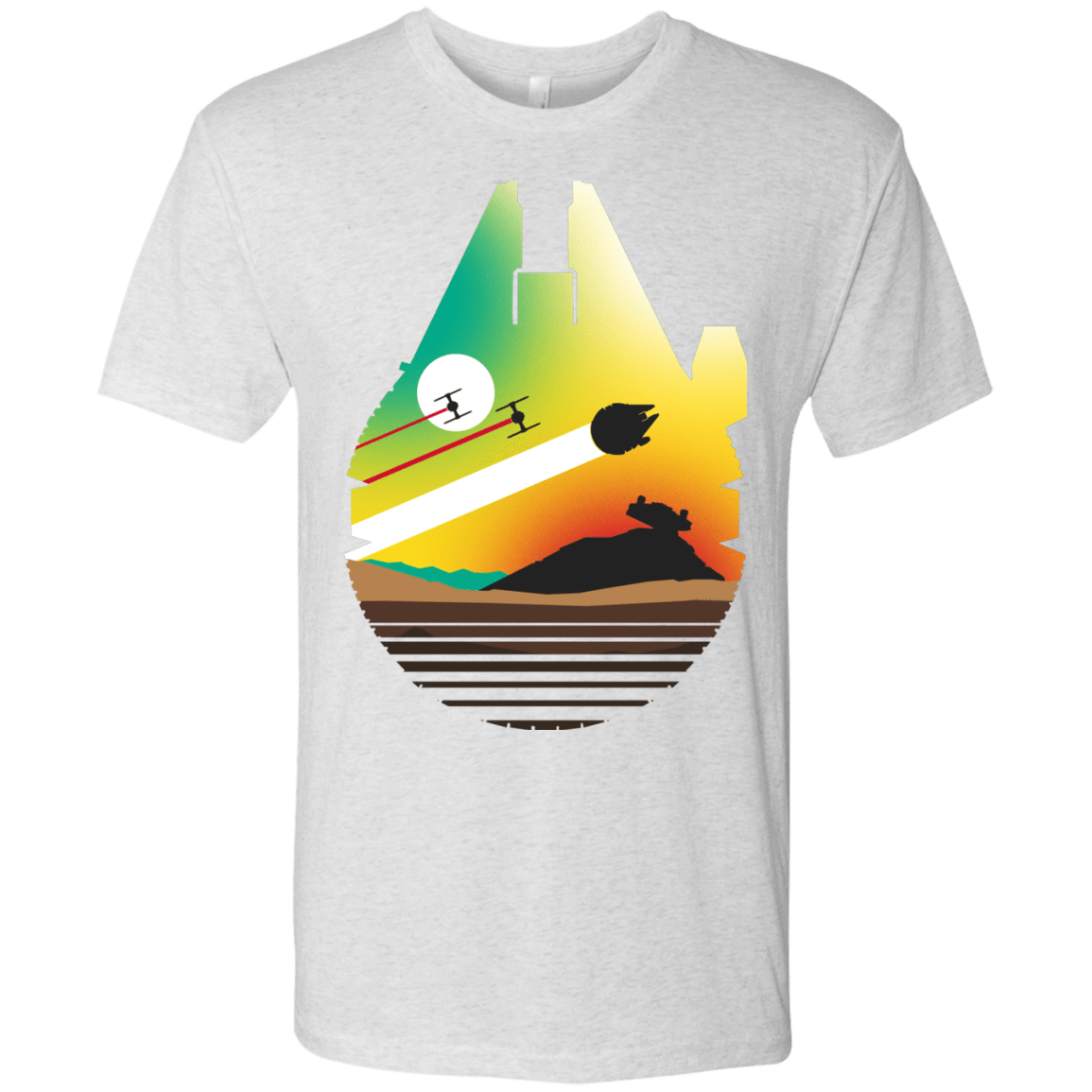 T-Shirts Heather White / S Escape from Desert Planet Men's Triblend T-Shirt