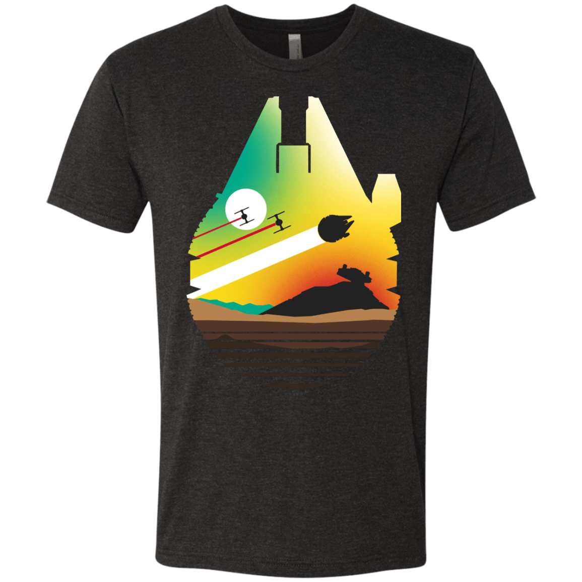 T-Shirts Vintage Black / S Escape from Desert Planet Men's Triblend T-Shirt