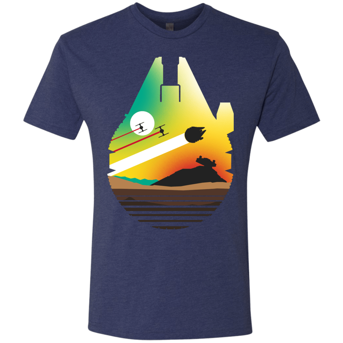 T-Shirts Vintage Navy / S Escape from Desert Planet Men's Triblend T-Shirt