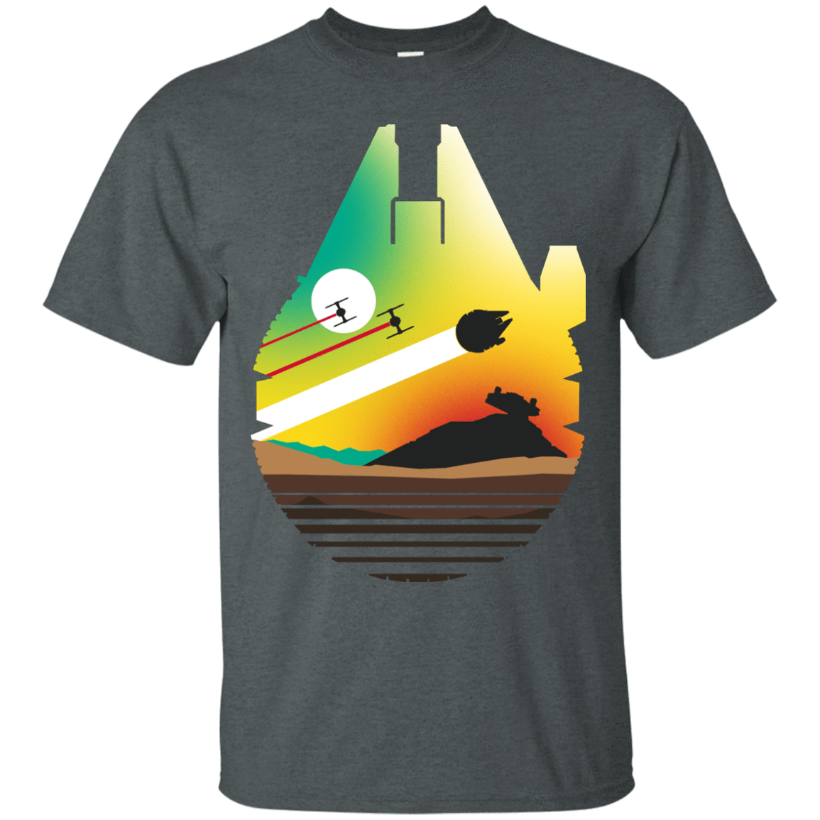 T-Shirts Dark Heather / S Escape from Desert Planet T-Shirt