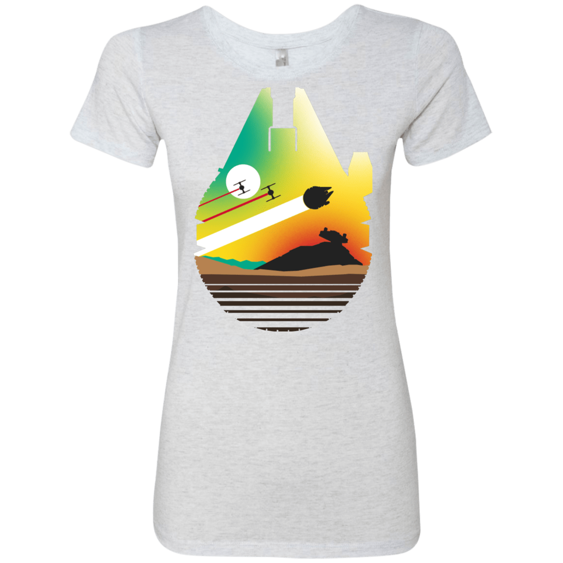 T-Shirts Heather White / S Escape from Desert Planet Women's Triblend T-Shirt