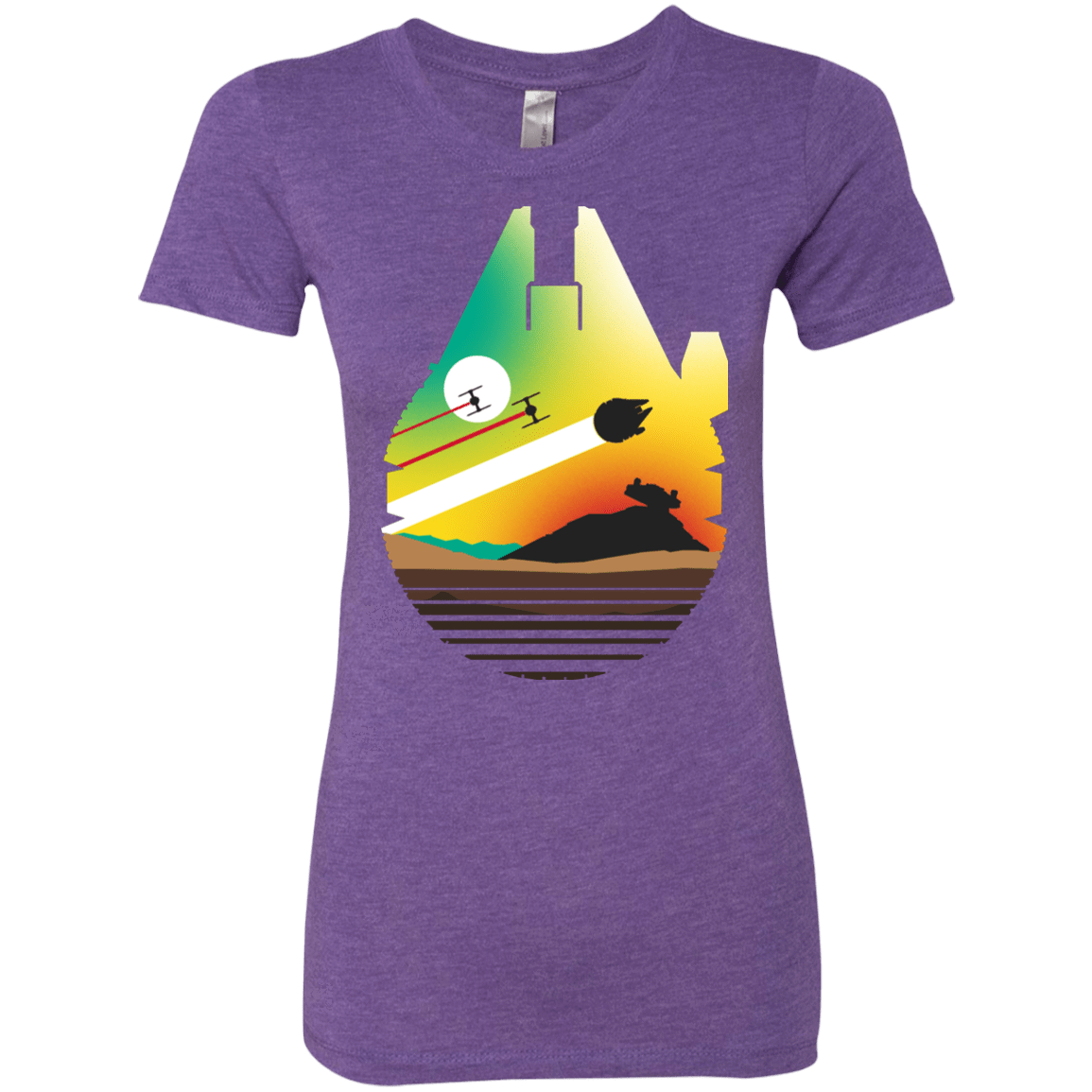 T-Shirts Purple Rush / S Escape from Desert Planet Women's Triblend T-Shirt