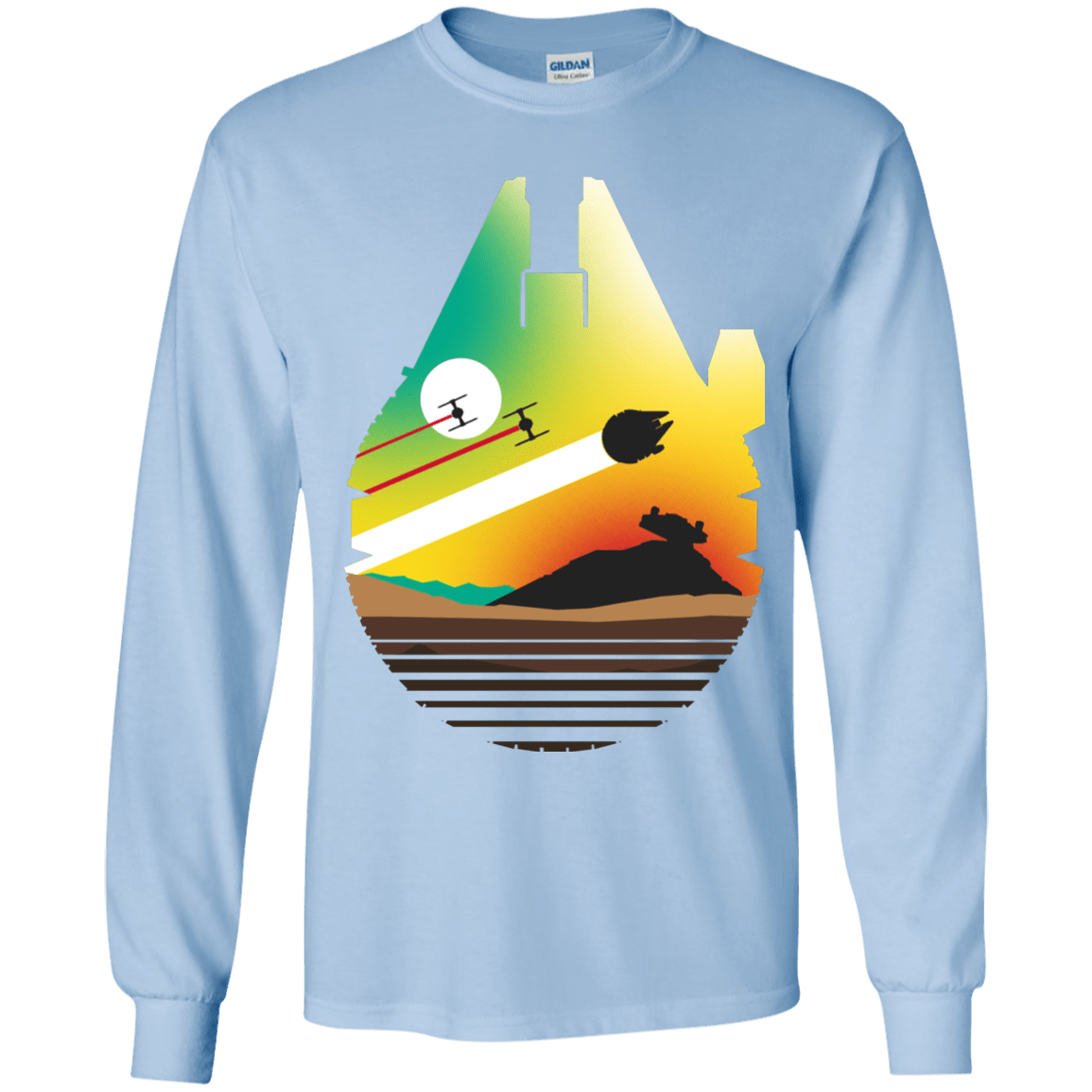 T-Shirts Light Blue / YS Escape from Desert Planet Youth Long Sleeve T-Shirt