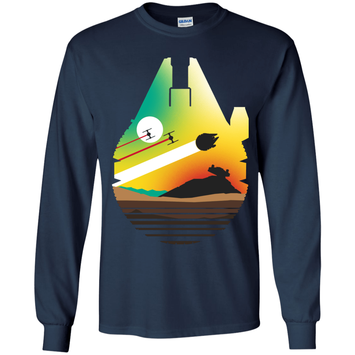 T-Shirts Navy / YS Escape from Desert Planet Youth Long Sleeve T-Shirt