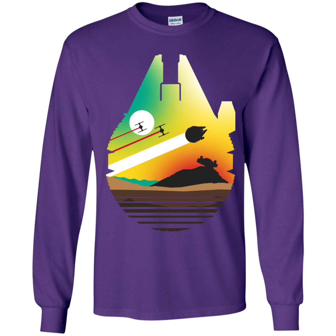 T-Shirts Purple / YS Escape from Desert Planet Youth Long Sleeve T-Shirt