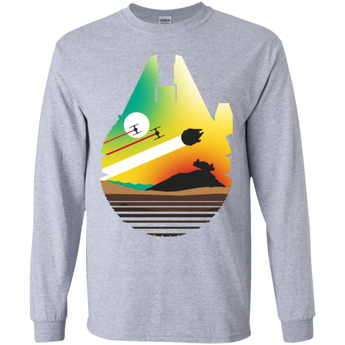 T-Shirts Sport Grey / YS Escape from Desert Planet Youth Long Sleeve T-Shirt