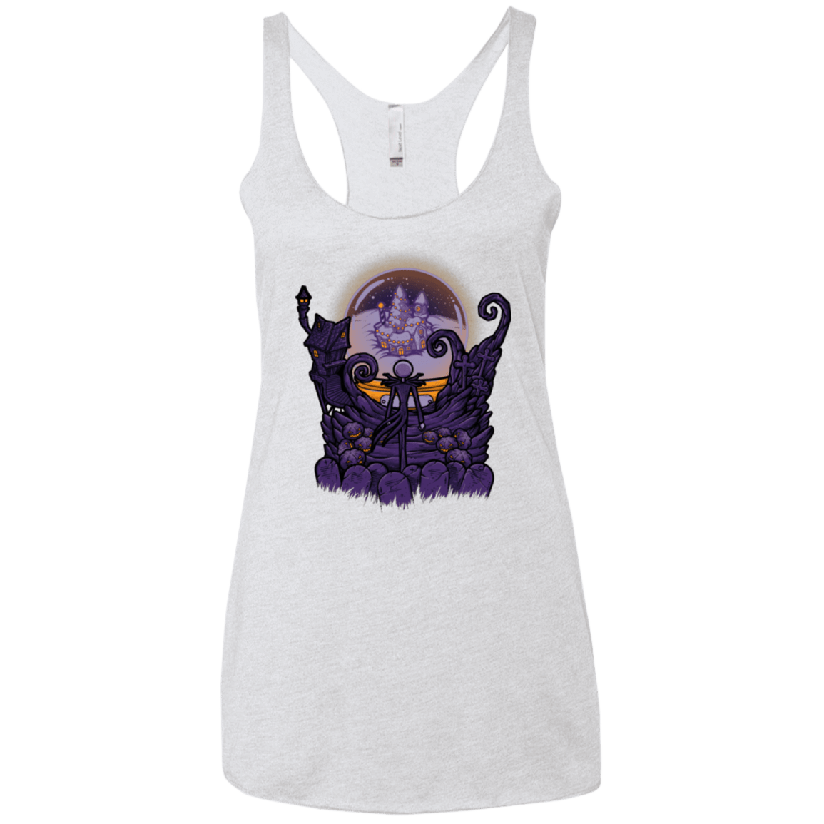 T-Shirts Heather White / X-Small Escape From Nightmare Women's Triblend Racerback Tank