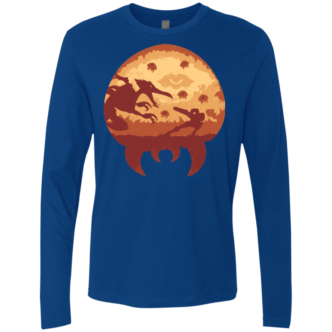 T-Shirts Royal / Small Escape from Zebes Men's Premium Long Sleeve