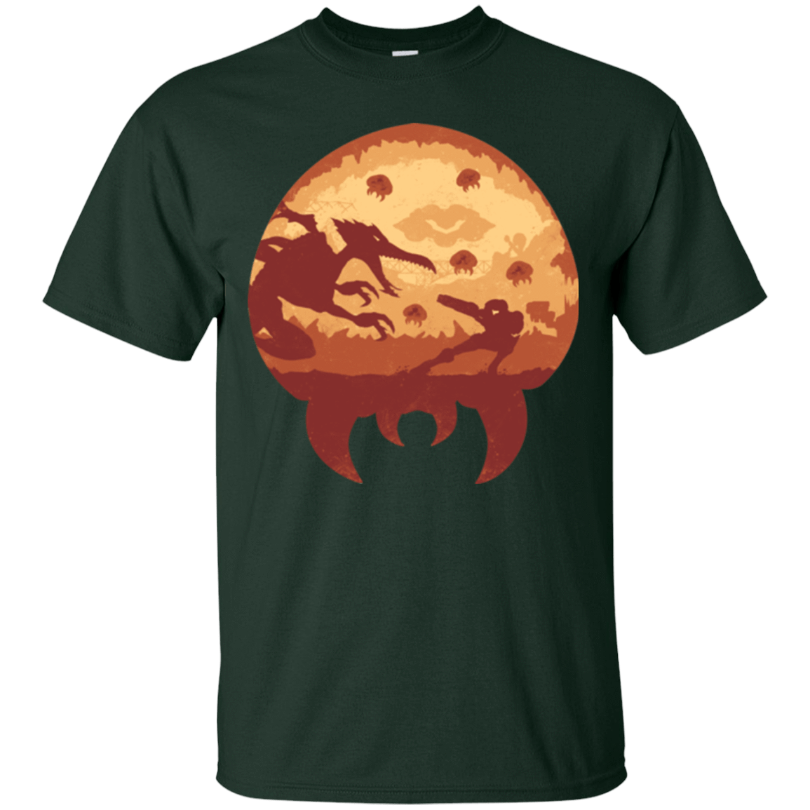 T-Shirts Forest Green / Small Escape from Zebes T-Shirt